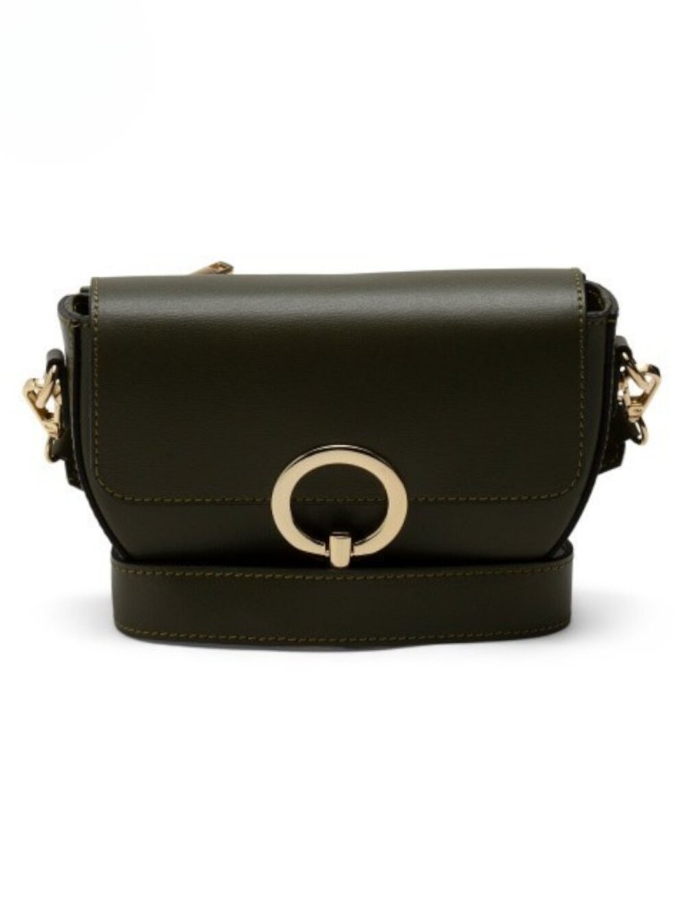 CHEVAL Made In Italy Leather Round Crossbody